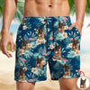 Custom Dog Photo Tropical Vacation Aloha Beach Short HO82 902388