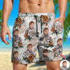 Custom Photo Floral Aloha Pattern Beach Shorts HO82 902384