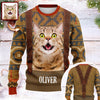 Custom Cat Photo Frozen Christmas Ugly Sweater For Cat Lovers CH07 899956