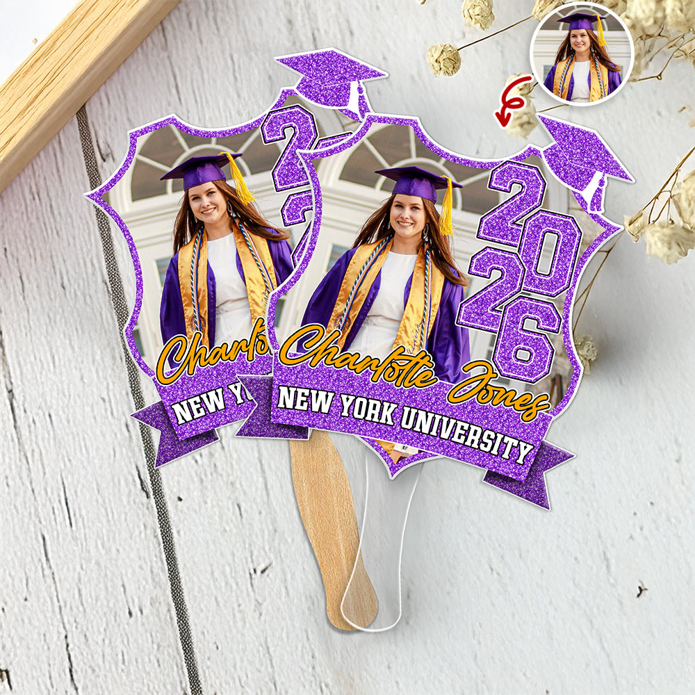 Custom Photo Class Of 2026 Graduation Face Fan HA75 920548