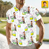 Custom Funny Face Golf Masters Tournament Polo Shirt Personalized Gift For Golfer LM32 897621