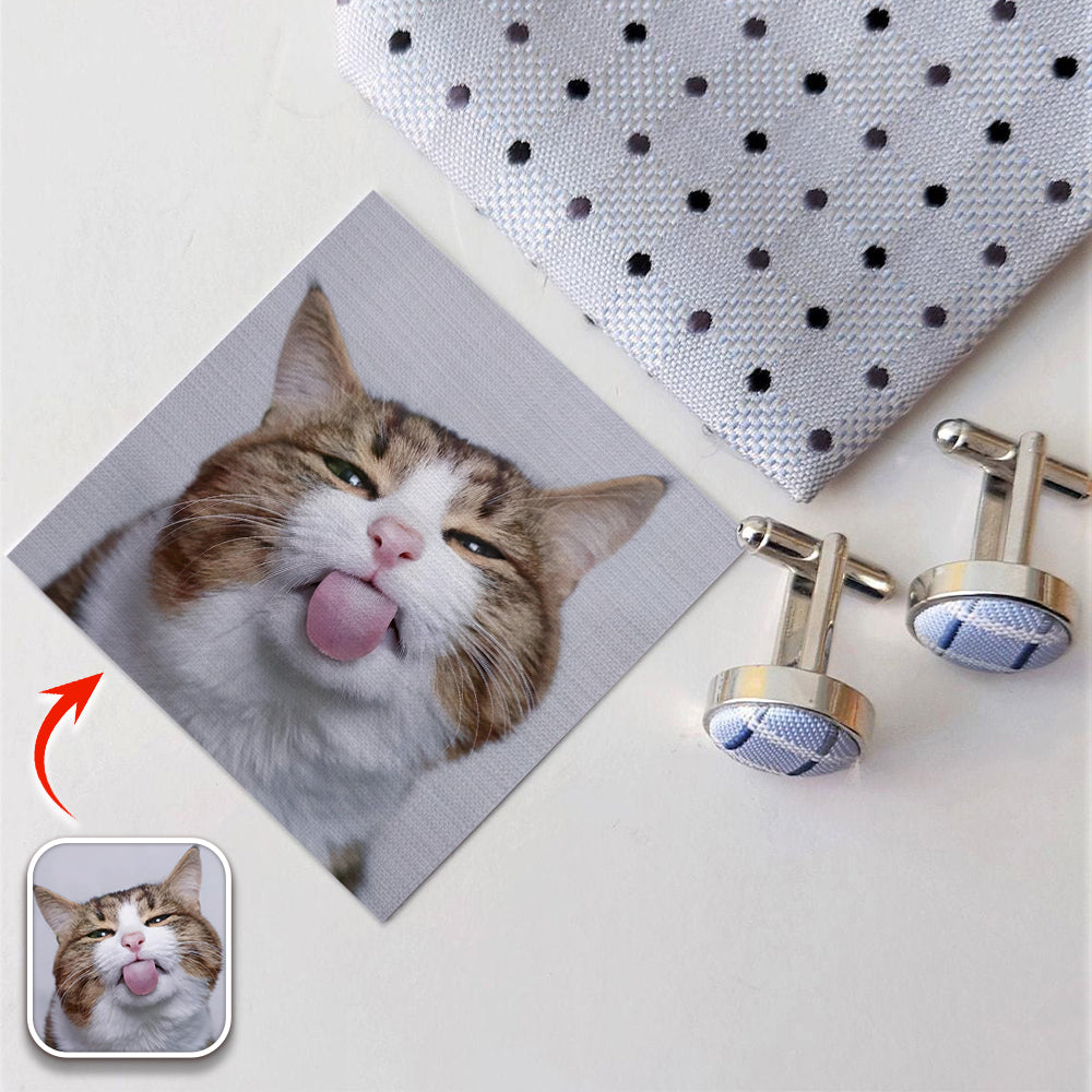 Custom Dog Cat Photo Tie Patch For Men Gift For Pet Lovers HA75 897898