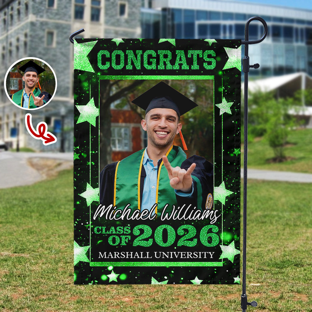 Custom Photo Congrats Class Of 2026 Graduation Garden Flag HA75 920452
