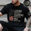 Personalized Family Name Father's Day Gifts, Legend, Husband, Dad And Grandpa Dark Shirt HO82 902708