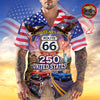 Celebrate 100 Years of Road Route 66 and America 250th Anniversary Custom Car Photo Hawaiian Shirt CH07 910378