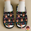 Custom Faces Funny Christmas Lights Plush Slippers HO82 900138