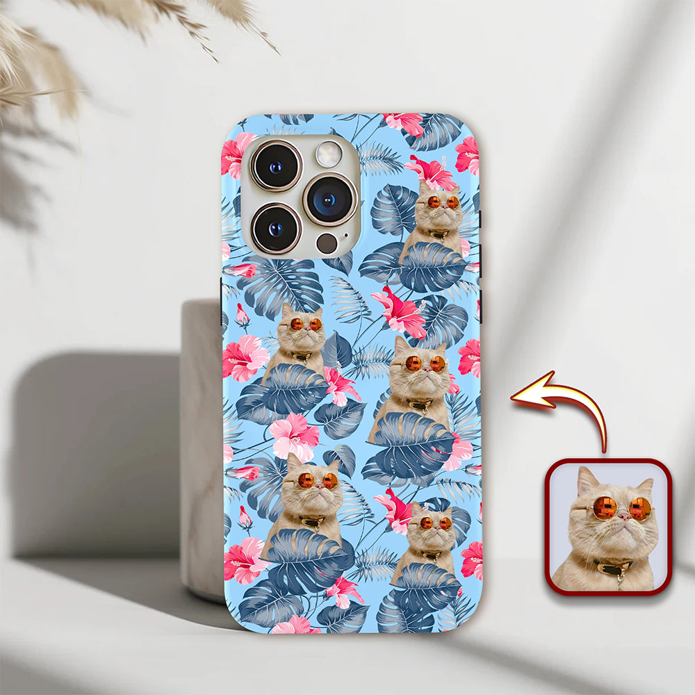 Custom Photo Dog Cat Tropical Phone Case Gift For Pet Lovers HA75 920226