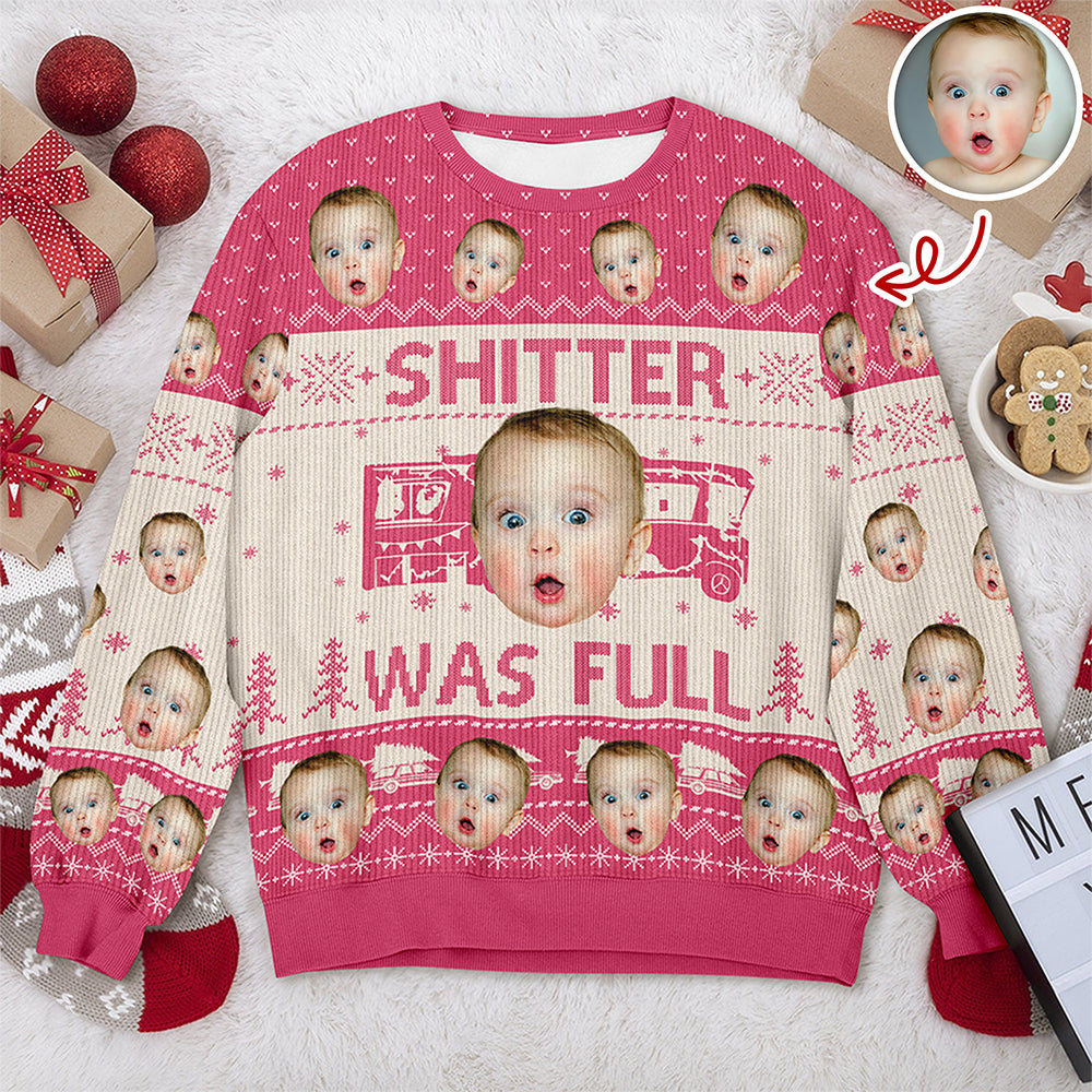 Custom Funny Face Sh*t Was Full Christmas Vacation Ugly Sweater HO82 900330