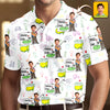 Custom Funny Face Golf Masters Tournament Polo Shirt Personalized Gift For Golfer LM32 897621