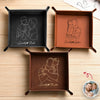 Custom Photo Personalized Leather Valet Tray for Dad Father's Day Gift HA75 921274