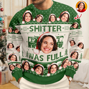 Custom Funny Face Sh*t Was Full Christmas Vacation Ugly Sweater HO82 900330