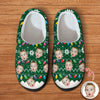 Custom Faces Funny Christmas Lights Plush Slippers HO82 900138