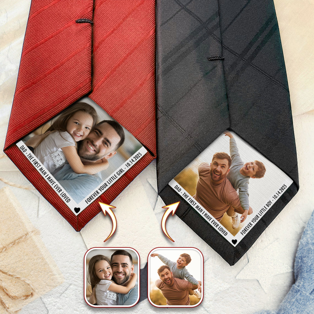 Custom Photo Father of The Bride, The Groom Tie Patch For Men HA75 897890
