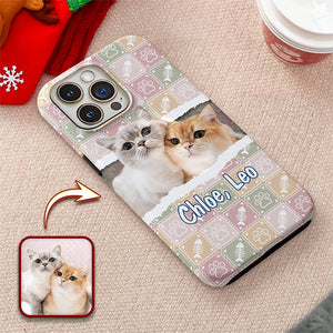 Custom Cute Dog Cat Photo Hide And Seek Paw Phone Case Gift LM32 895621