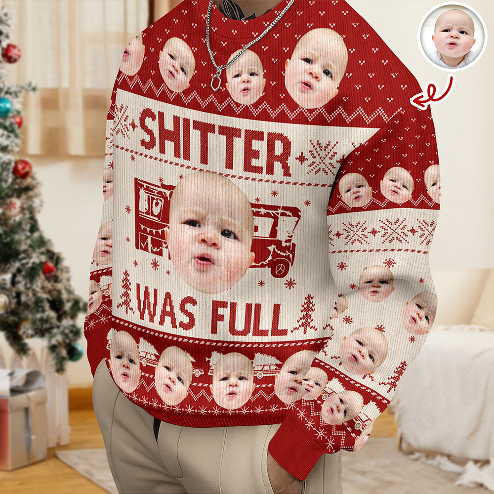 Custom Funny Face Sh*t Was Full Christmas Vacation Ugly Sweater HO82 900330