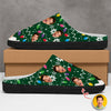 Custom Faces Funny Christmas Lights Plush Slippers HO82 900138