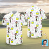 Custom Funny Face Golf Masters Tournament Polo Shirt Personalized Gift For Golfer LM32 897621