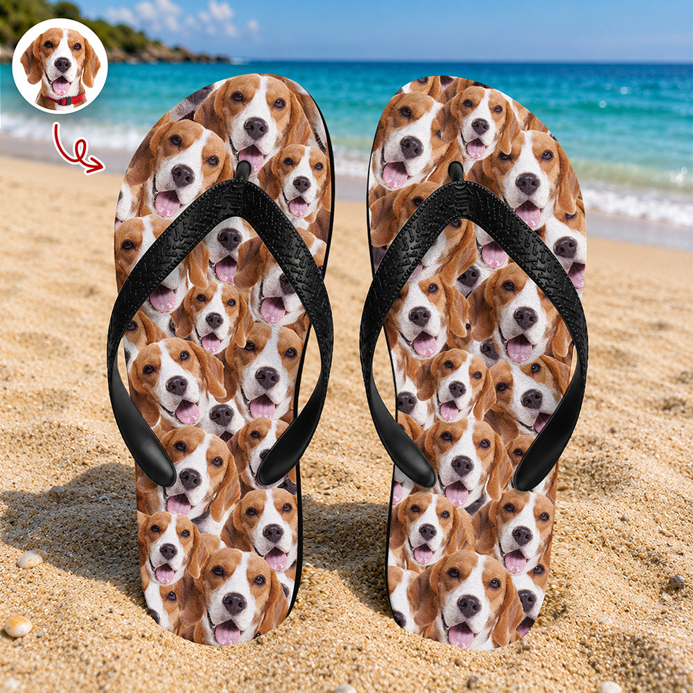 Custom Full Face Flip Flop Gift For Pet Lovers CH07 911606