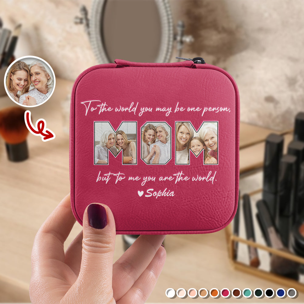 Custom Photo Happy Mother's Day Travel Jewelry Box Gift For Mom TH10 169485