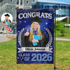 Custom Photo Congrats Graduation Class of 2026 Garden Flag Decor For Graduation Party CH07 910842