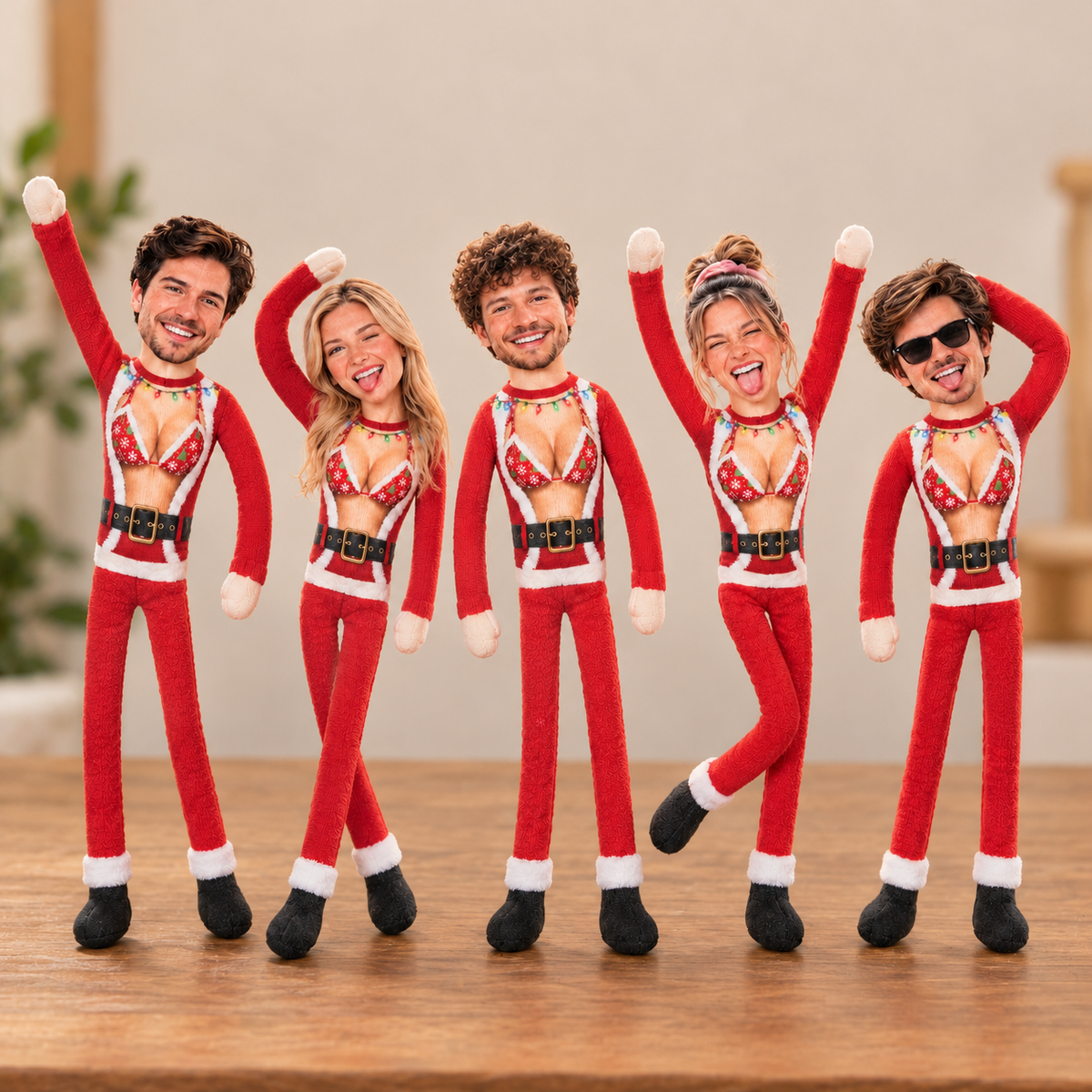 Funny 3D Fake Body Santa Custom Photo Mini Me Doll Custom Ugly Dolls CH07 180928