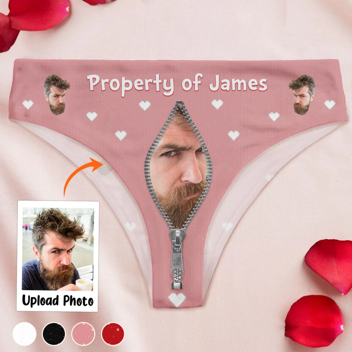 Property Of Anniversary Gift For Wife - Personalized Photo Women's Low-waisted Brief 642811