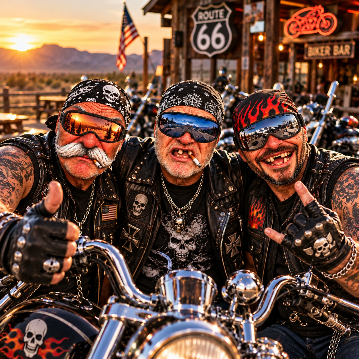 Funny Old Man Face Riders 3D Face Mask, Motorcycle Riders Lovers Gift CH07 180798