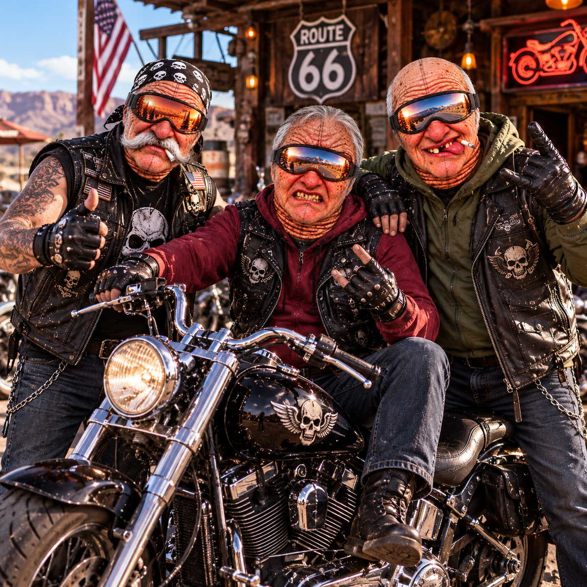 Funny Old Man Face Riders 3D Face Mask, Motorcycle Riders Lovers Gift CH07 180798