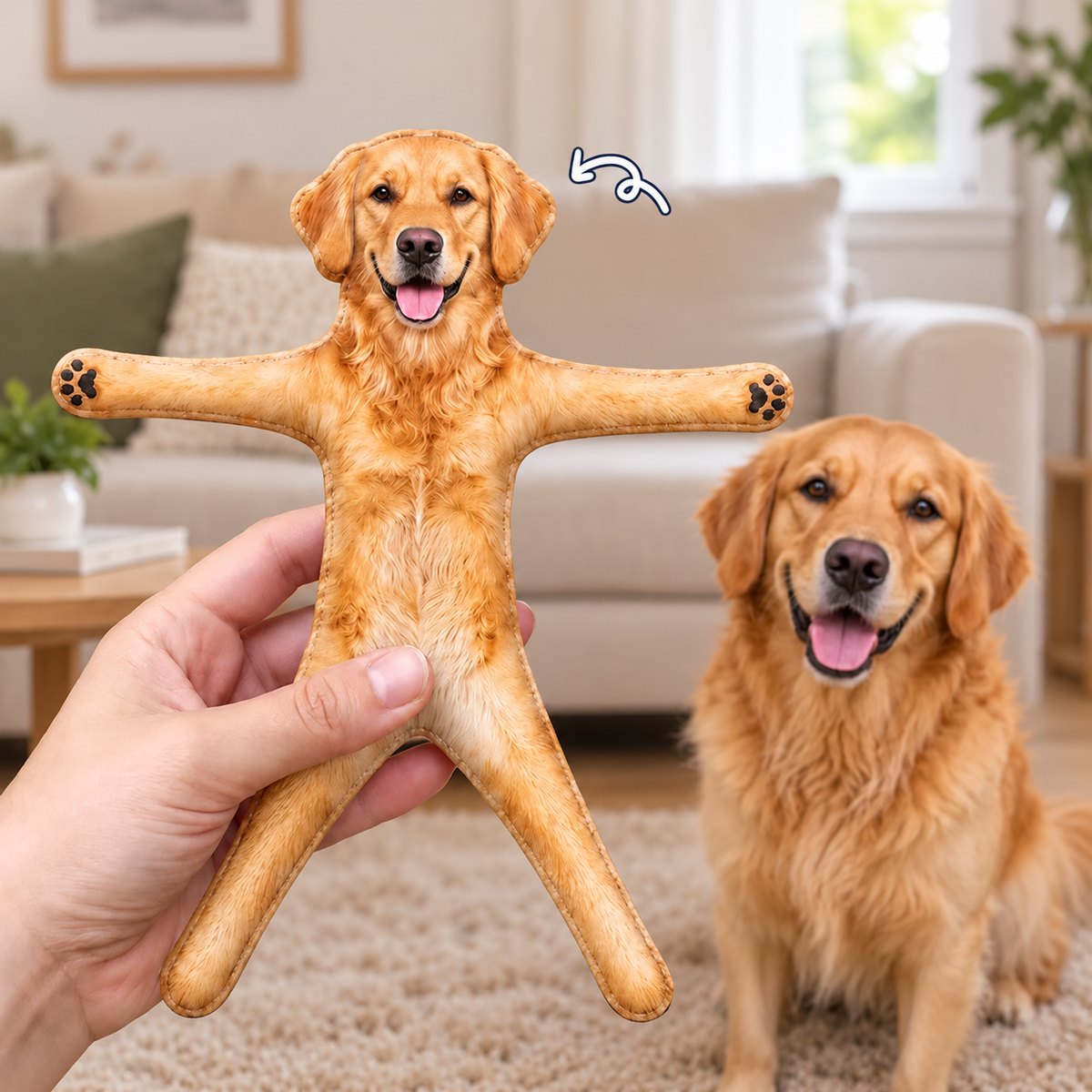 Custom Poseable Mini Doll, Funny Gift For Dog Cat Lover TH10 171457