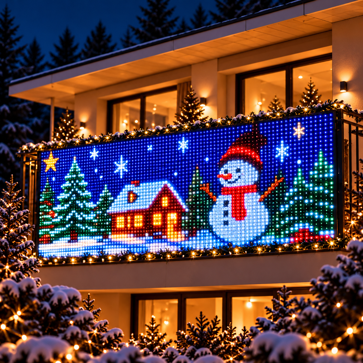Smart LED Christmas Curtain Lights – Christmas Holiday Home Decor CH07 180902