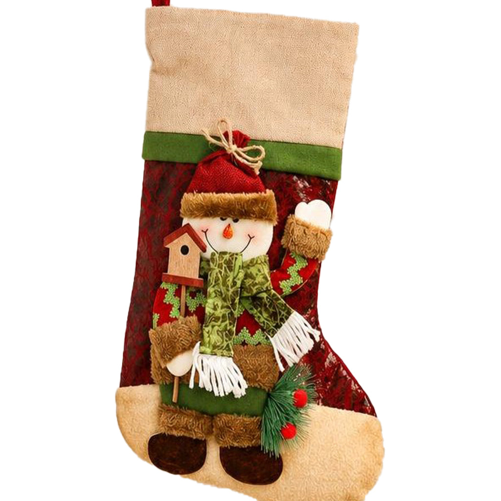Personalized 3D Christmas Stockings, Santa, Snowman or Reindeer Design LM32 670277