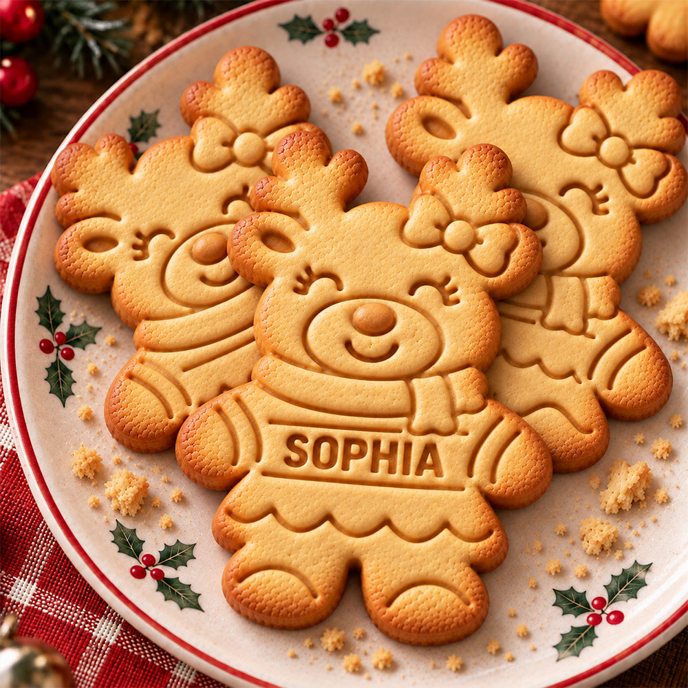 Personalized Gingerbread Characters Cookie Stamp Christmas Gift For Family CH07 181056