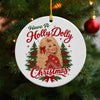 Have A Jolly Dolly Ceramic Ornament Christmas Decor TH10 171327