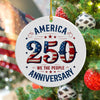 We The People America 250th Anniversary Ceramic Ornament CH07 896626