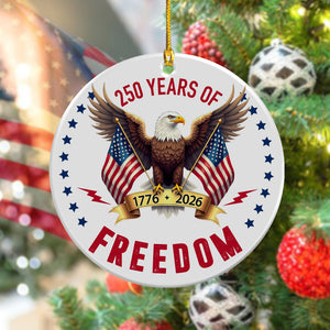250 Years Of Freedom America Eagle Ceramic Ornament LM32 895213