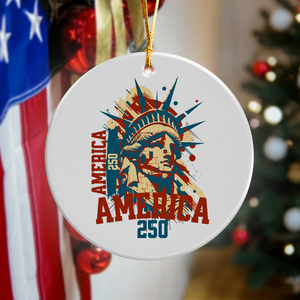 America 250 USA Freedom Liberty America 250 Anniversary Ceramic Ornament HO82 894560