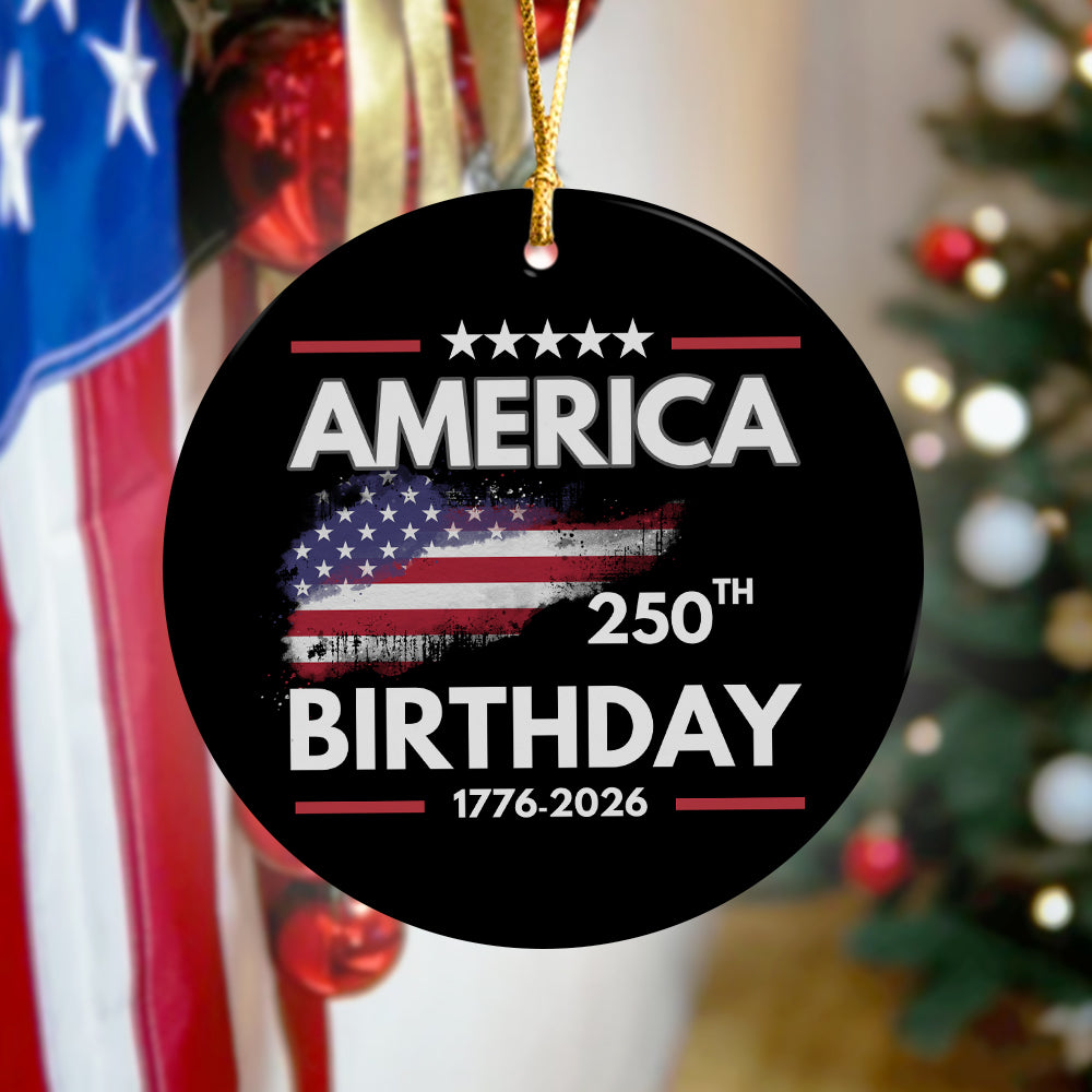 America 250th Birthday 250 Years of Freedom Ceramic Ornaments CH07 899230