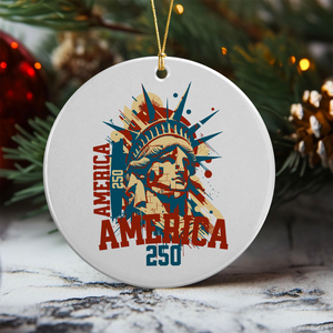America 250 USA Freedom Liberty America 250 Anniversary Ceramic Ornament HO82 894560