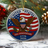 1776 -2026 American 250th Anniversary Eagle Ceramic Ornament CH07 896628