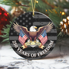 250 Years of Freedom Ceramic Ornament 250th Anniversary USA 1776-2026 Ornament CH07 899214