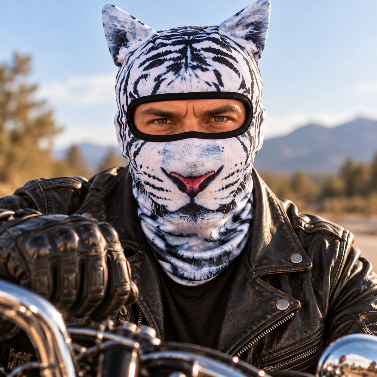 Funny Novelty Animal Mask - Gift For Bikers, Motorcycle Lovers HO82 903994