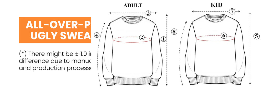 Ugly Sweater Size Guide