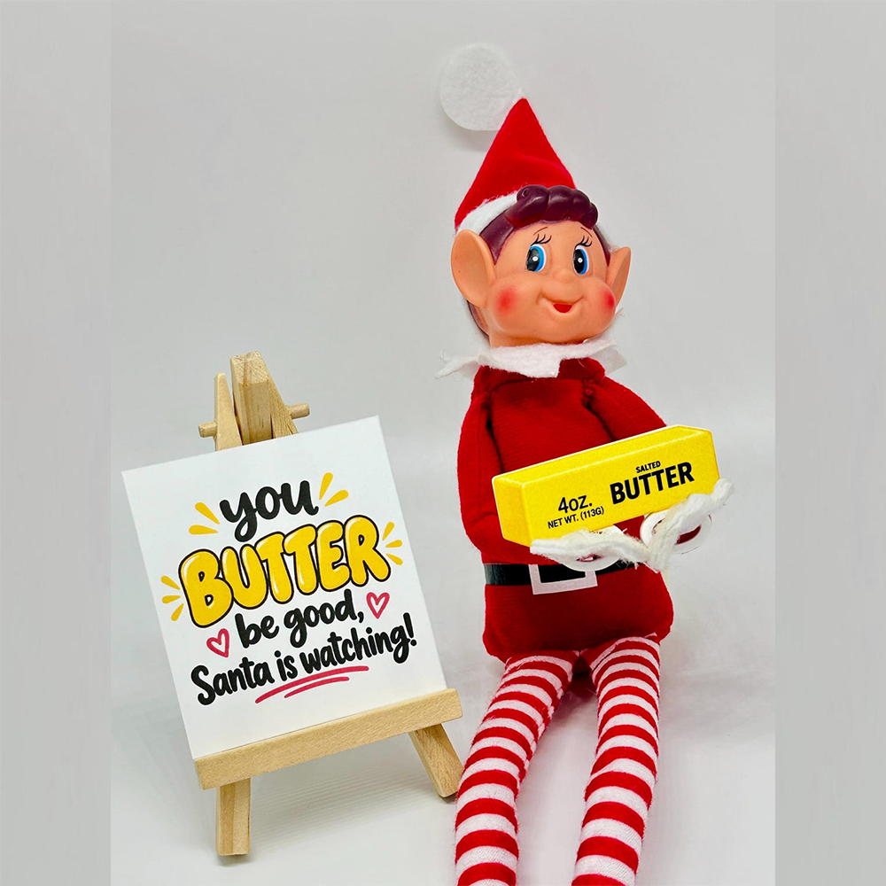 Butter Christmas Elf Prop, Acrylic Elf Hand Accessory TH10 171443