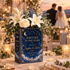 Written In The Stars Wedding Book Vase, Custom Couple Names Flower Vase CH07 181216