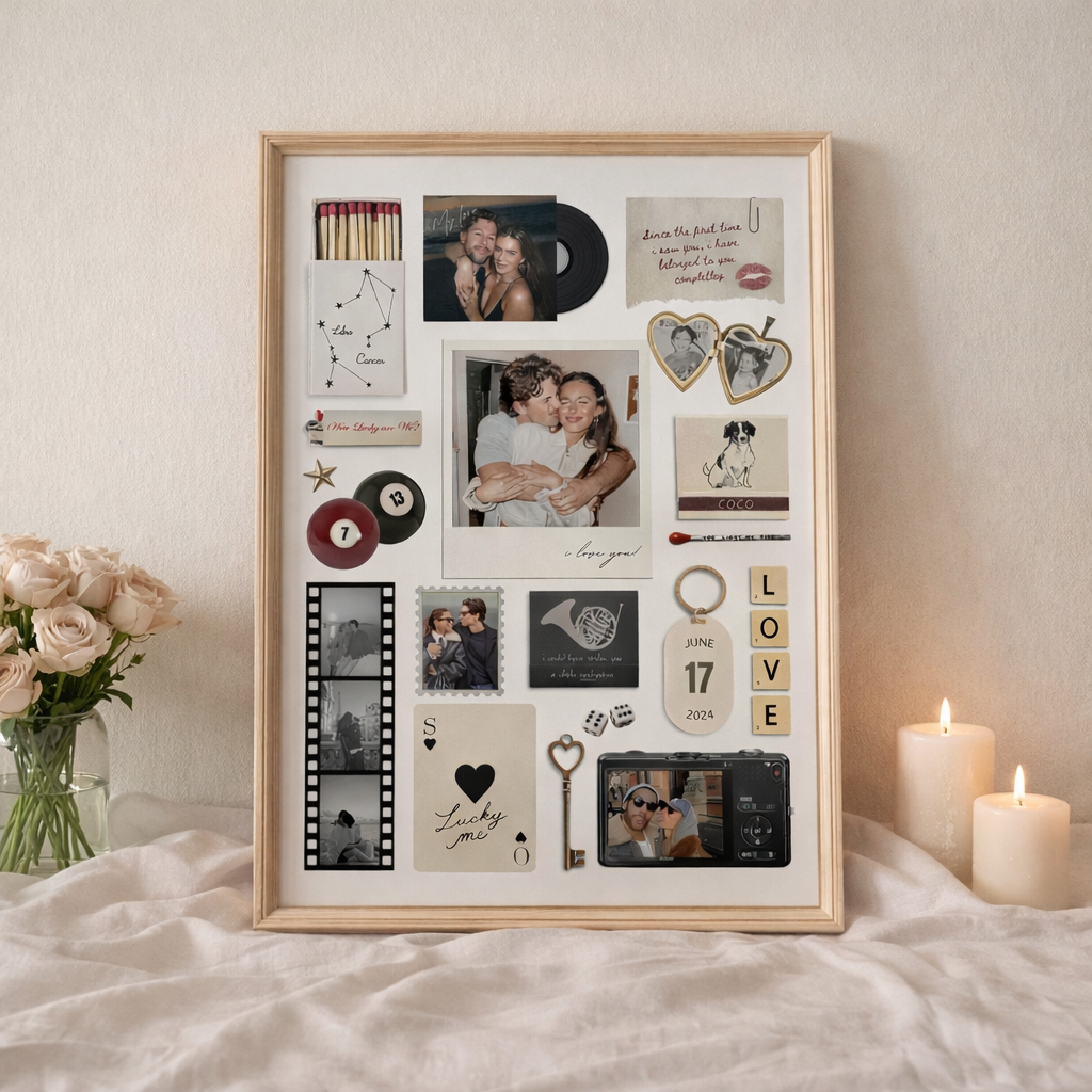 Personalized Couple Photo - Keepsake Poster, Picture Frame Valentine's Day Gift for Boyfriend or Girlfriend LM32 899167