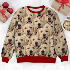 Custom Photo Face Pawsitive Ugly Sweater For Dog Lovers N304 HA75 891386