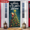 Custom Santa Background Welcome To My Home Decoration Door Cover LM32 895655