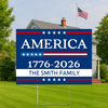 Custom Family Name America 1776 - 2026 Garden Yard Sign TH10 896549