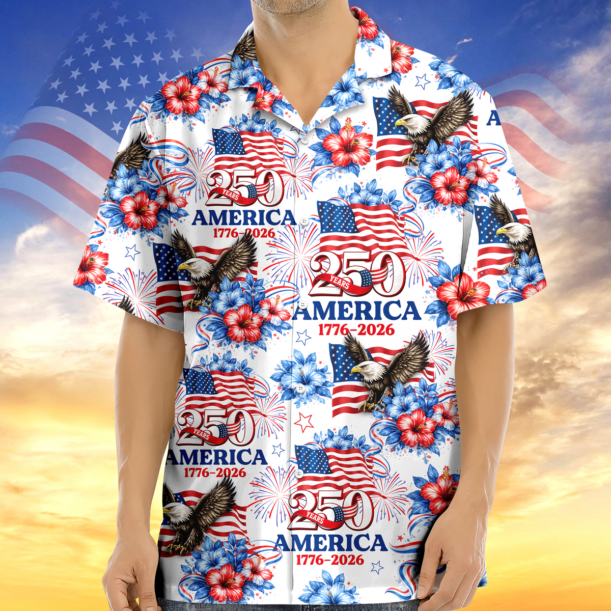 250 Years America 1776-2026 Patriotic Hawaii Shirt HA75 920180