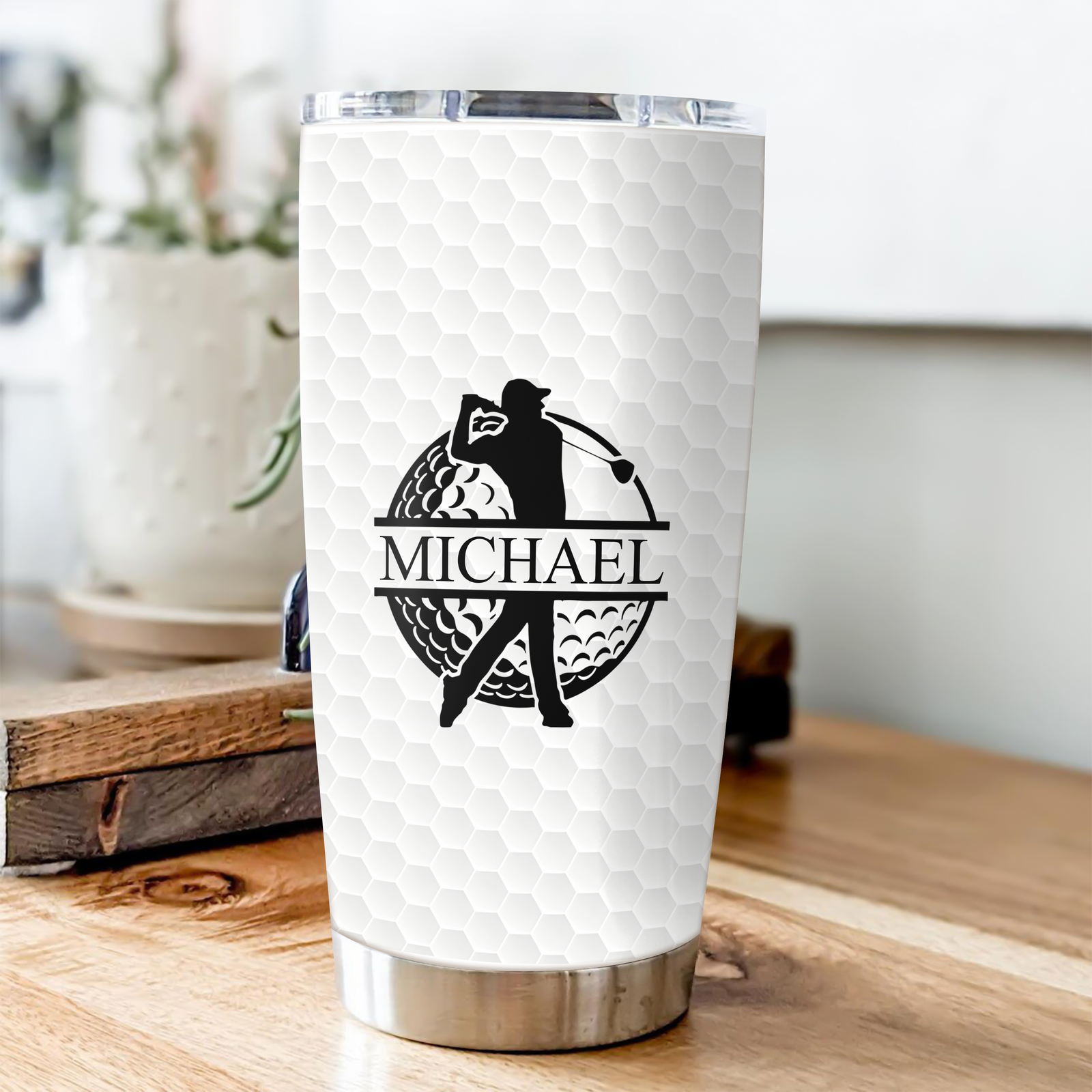 Personalized 3D Inflated Effect Fat Tumbler Gift For Golf Lover TH10 898127